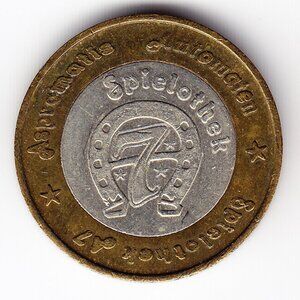 Germany Bimetallic Casino Gaming Token (b305)